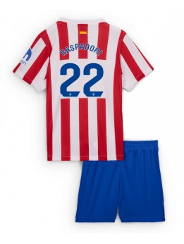 Atletico Madrid Giacomo Raspadori #22 Replika Hemmakläder Barn 2025-26 Kortärmad (+ byxor)